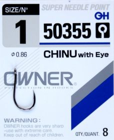 Owner Chinu With Eye horog 2/0-ás méret